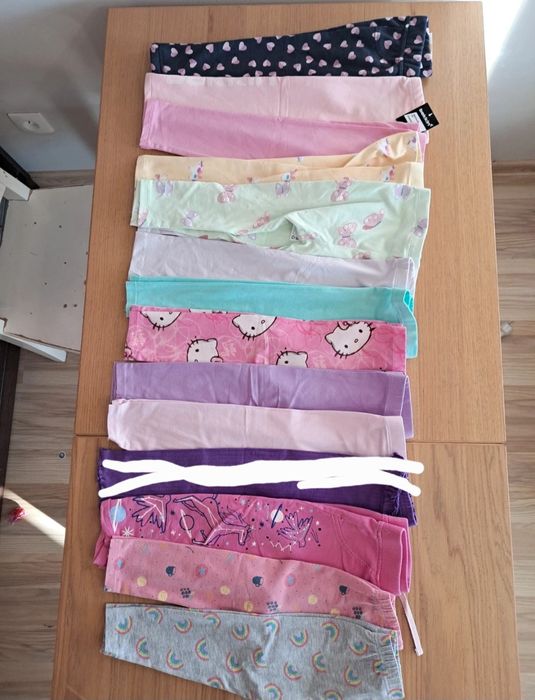 Zestaw 13 leginsów 92 nowe ocieplane leginsy