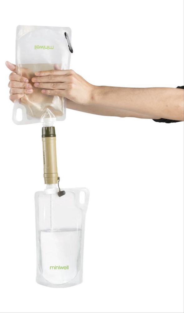 Фільтр Miniwell L630B + 2 пляшки для води, фільтр для води