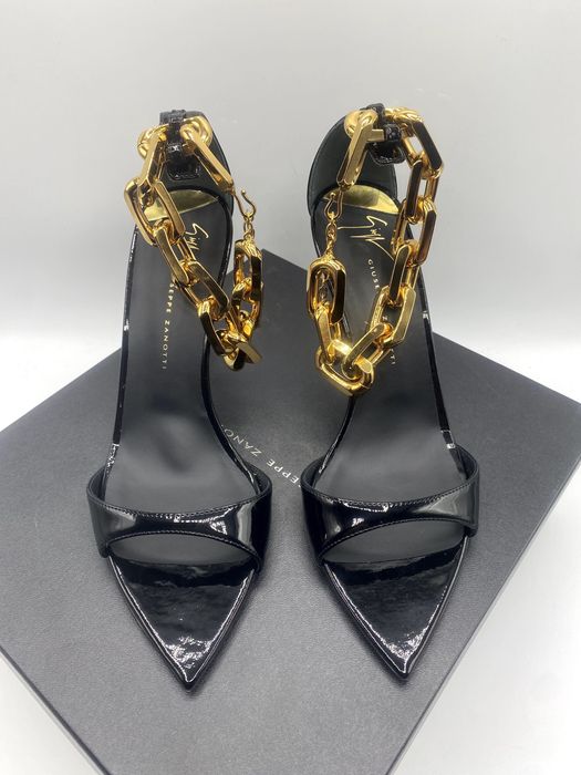GIUSEPPE ZANOTTI Sandały na szpilce E300034 rozmiar 37