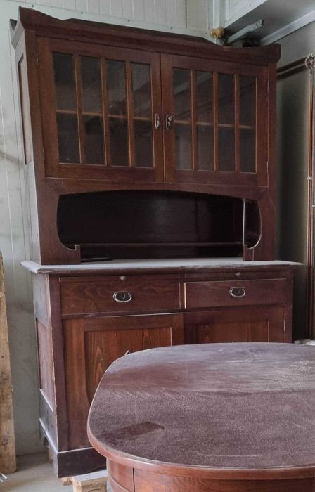 Kredens antyk lite drewno dąb 100 lat