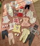 Zestaw ubranek dla dziewczynki lato r.62 Benetton, Sisley, H&M