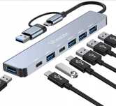 Hub USB Vonxite USB-C i USB 3.0 – nowy, szybki rozdzielacz