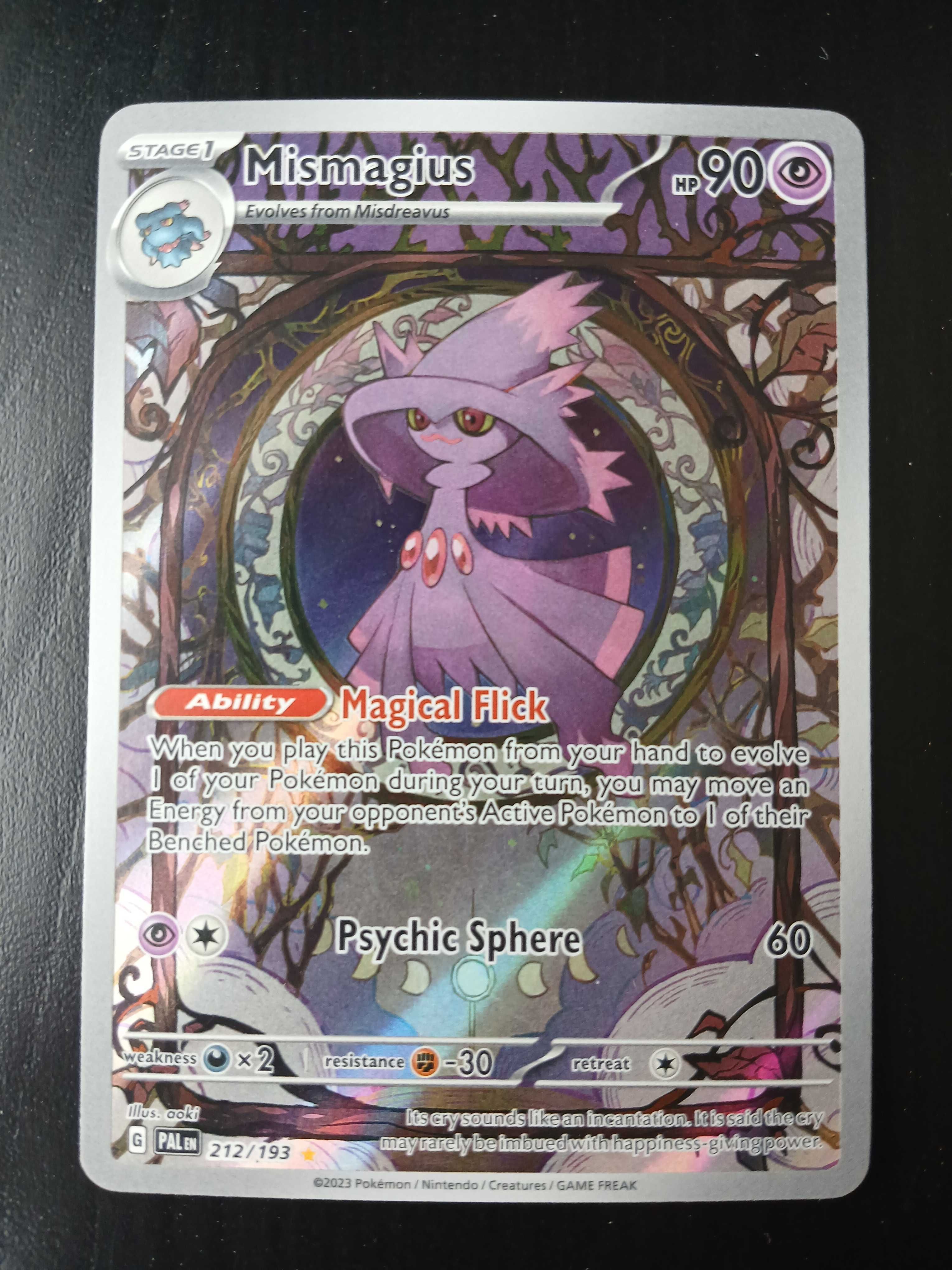 Karta Pokemon Mismagius 212/193