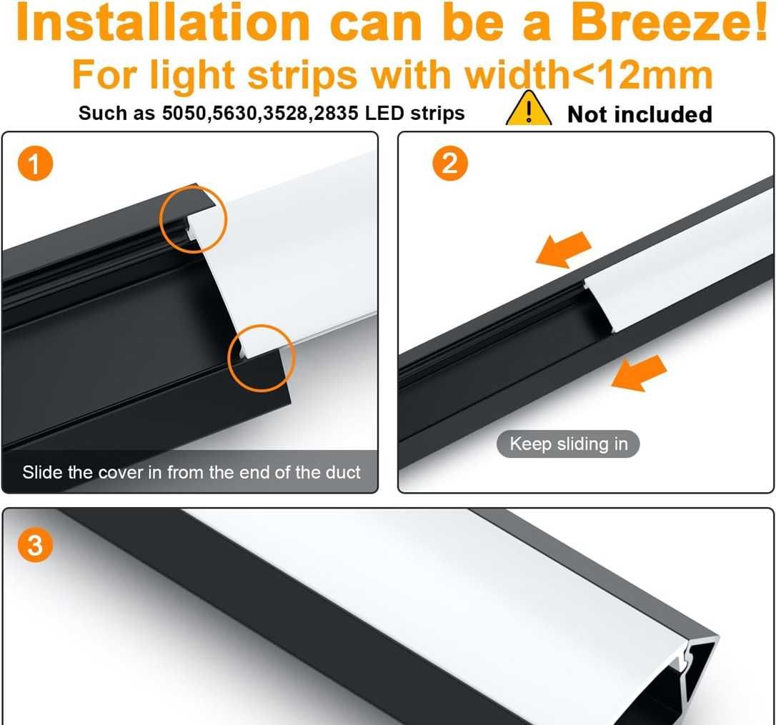 Nowy profil  / profile / listwa / LED / 10 SZT / 100 cm !A1877!