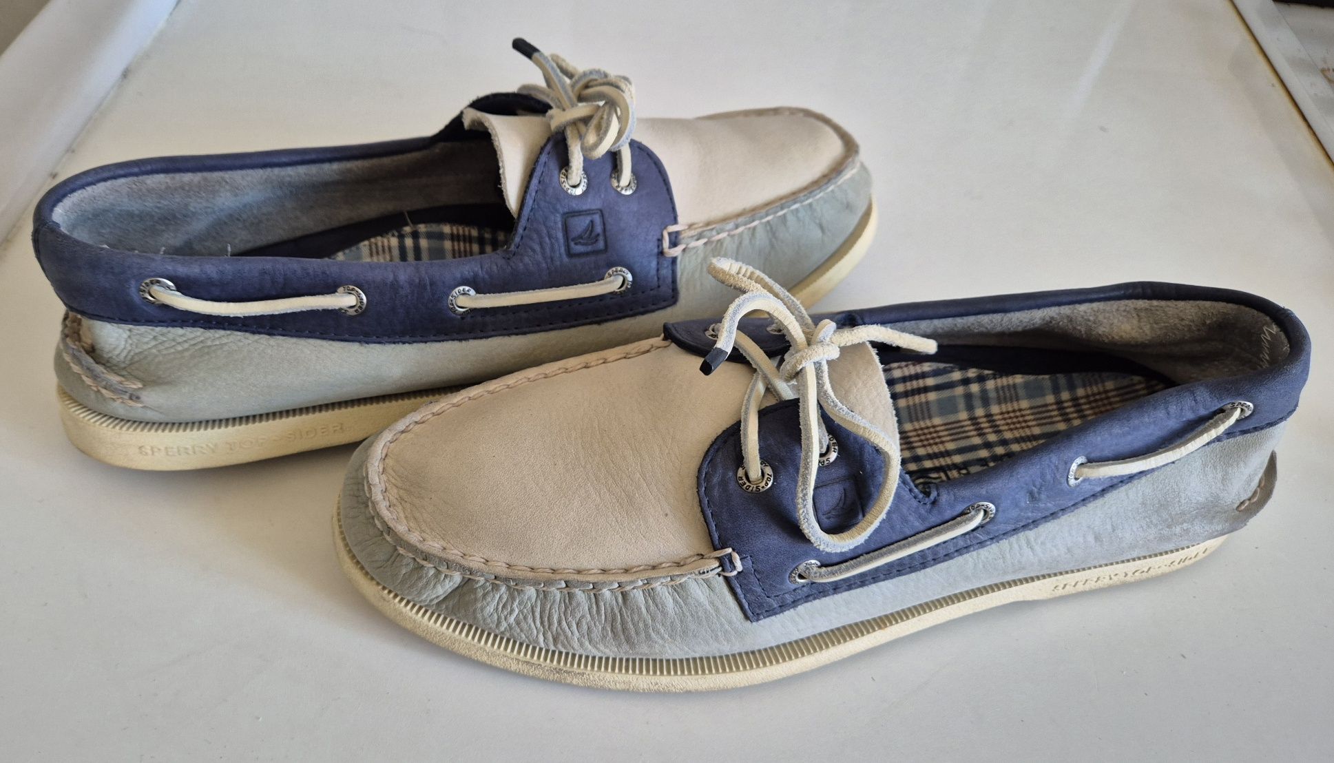 SPERRY TOP-SIDER roz. 12 46 skóra naturalna mokasyny żeglarskie