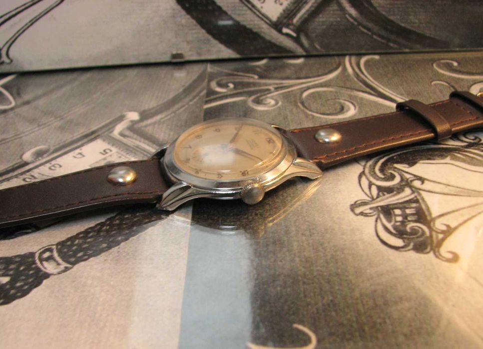 Zegarek vintage WW2 LOPSI PRECISION 15 Jewels 37 mm Krab Swiss