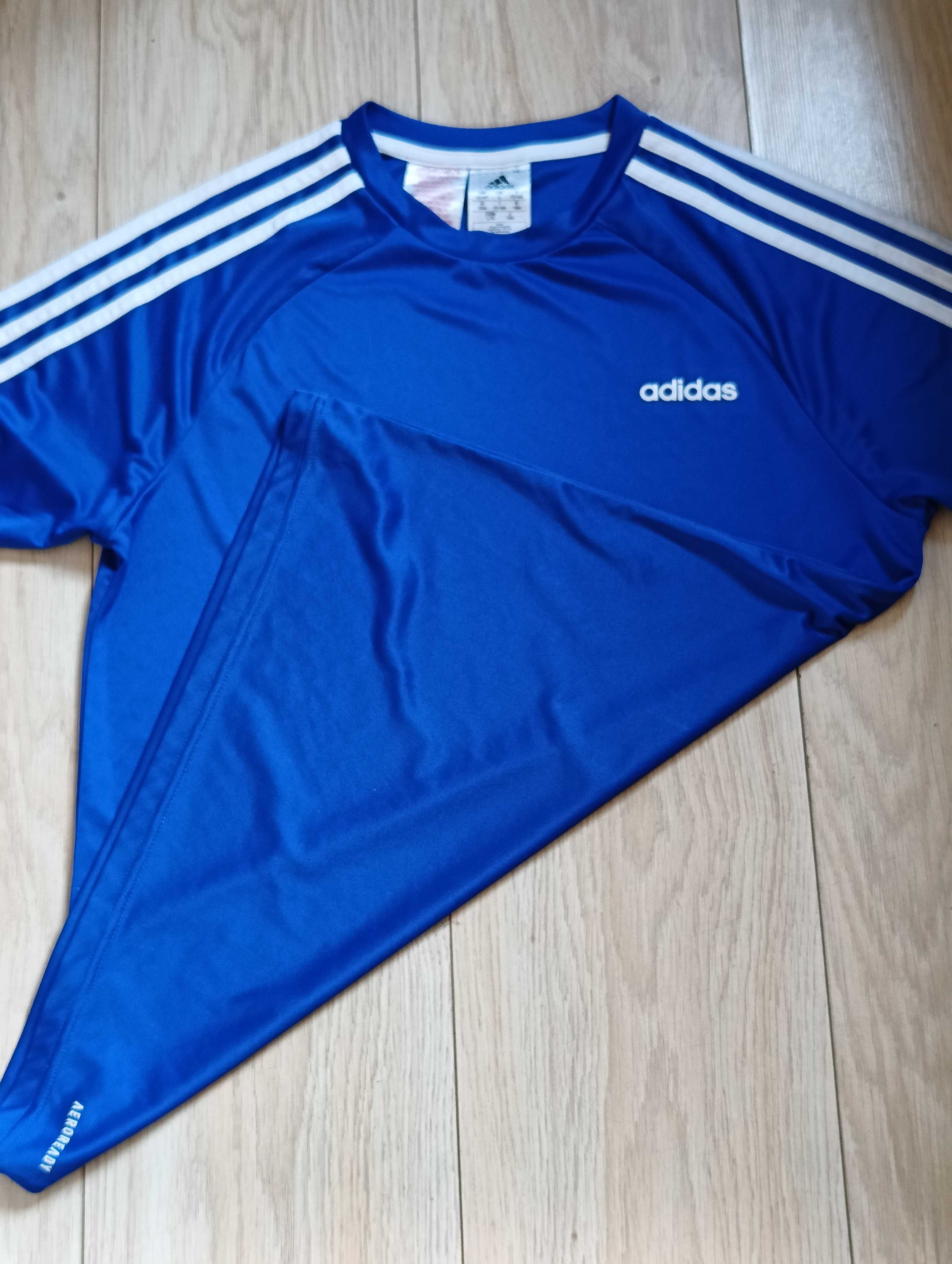 Koszulka Adidas 13-14 lat (164 cm) T-shirt okrągły dekolt