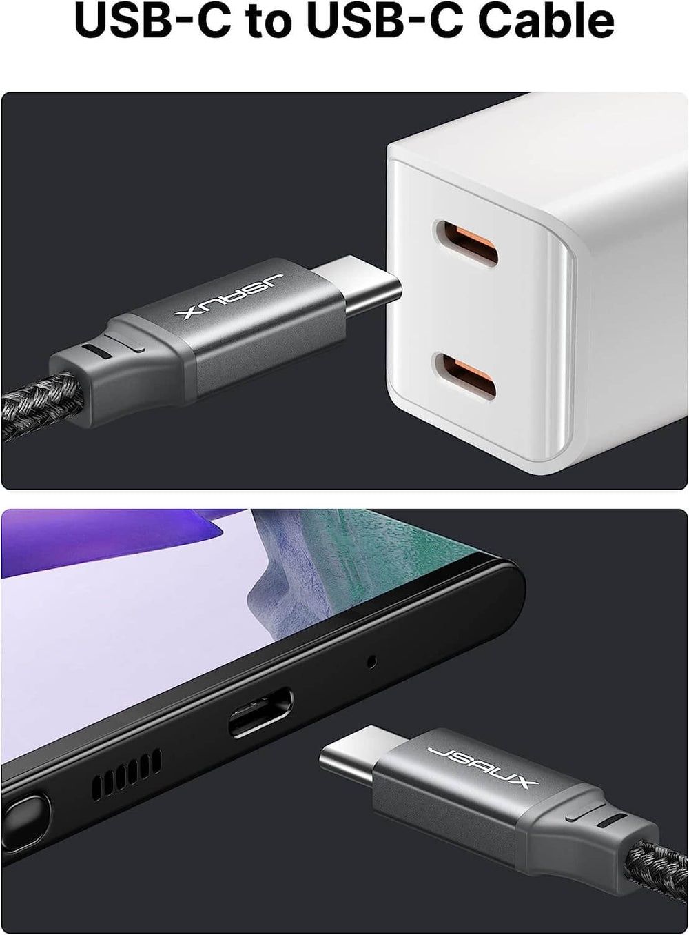 Kabel JSAUX 100 W USB C na USB C , 3M