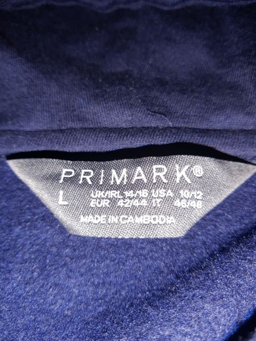 Bluza damska z kapturem krótka granatowa XL 42 44