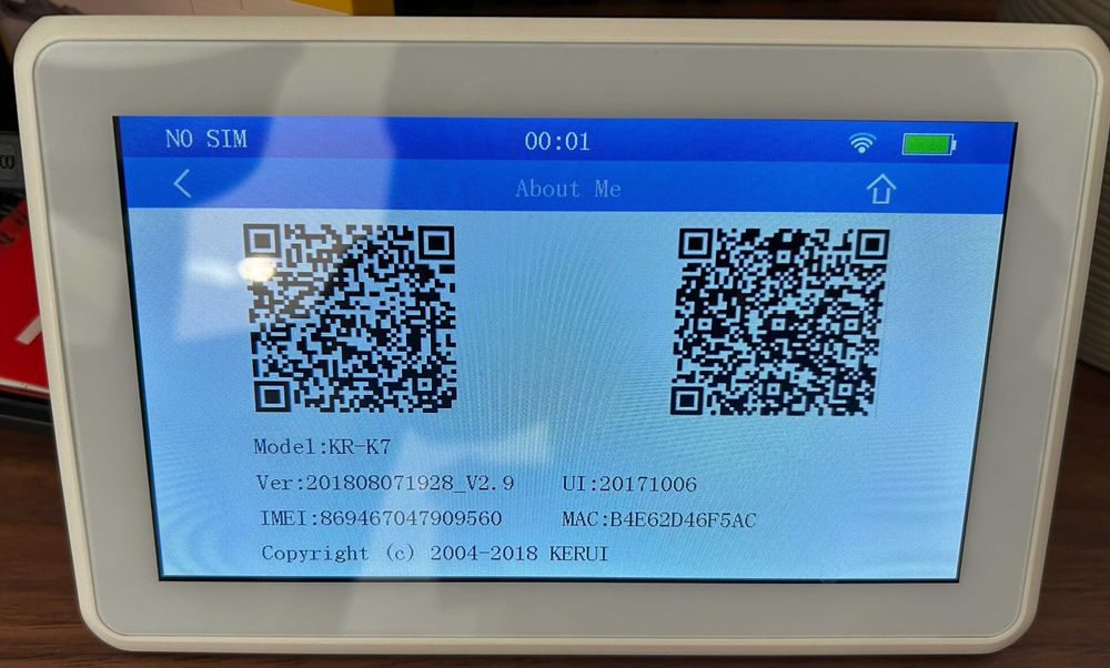 Alarme casa Kerui K7 WIFI GSM como novo