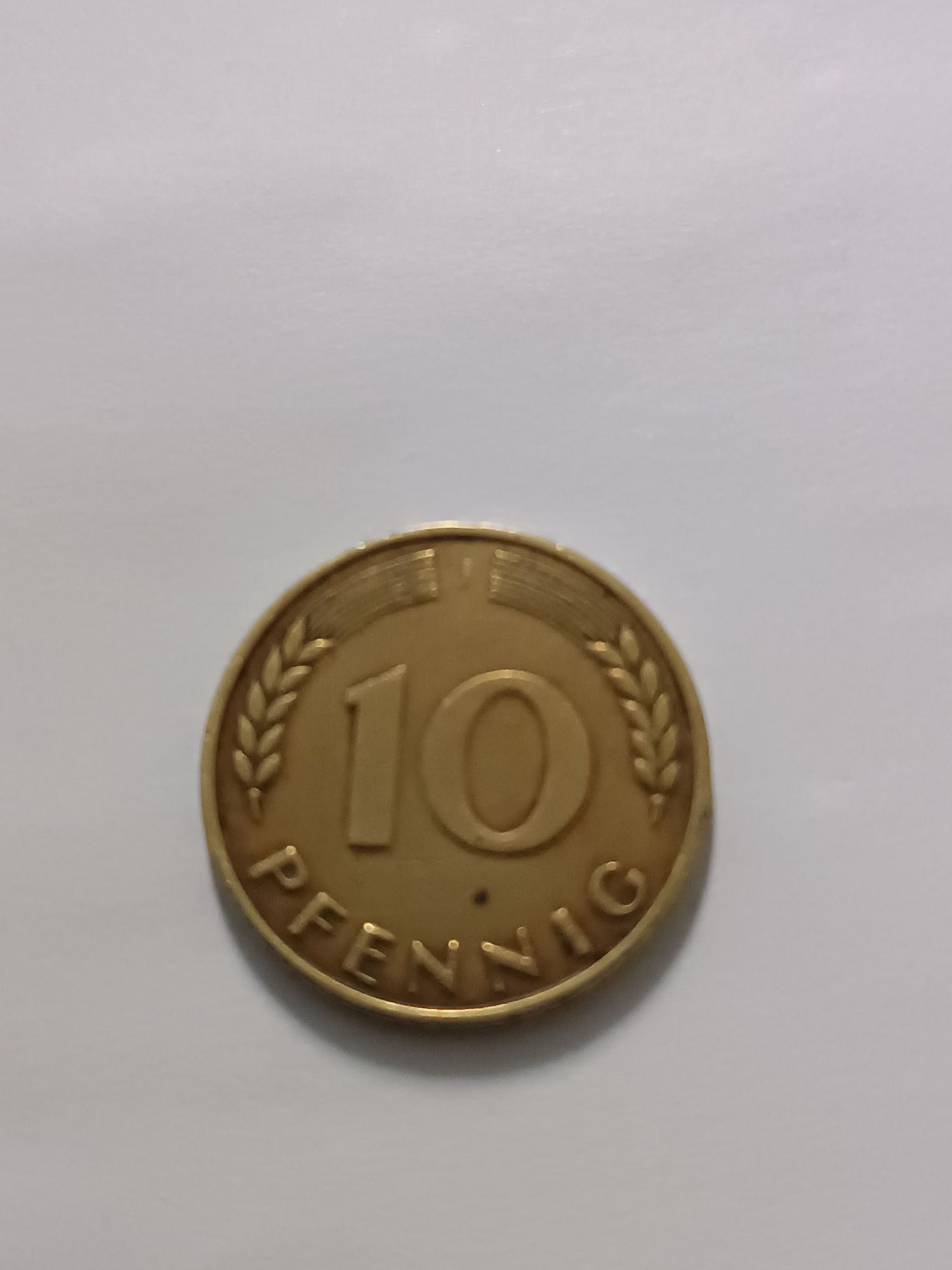 Moneta 10 pfennig 1950 J