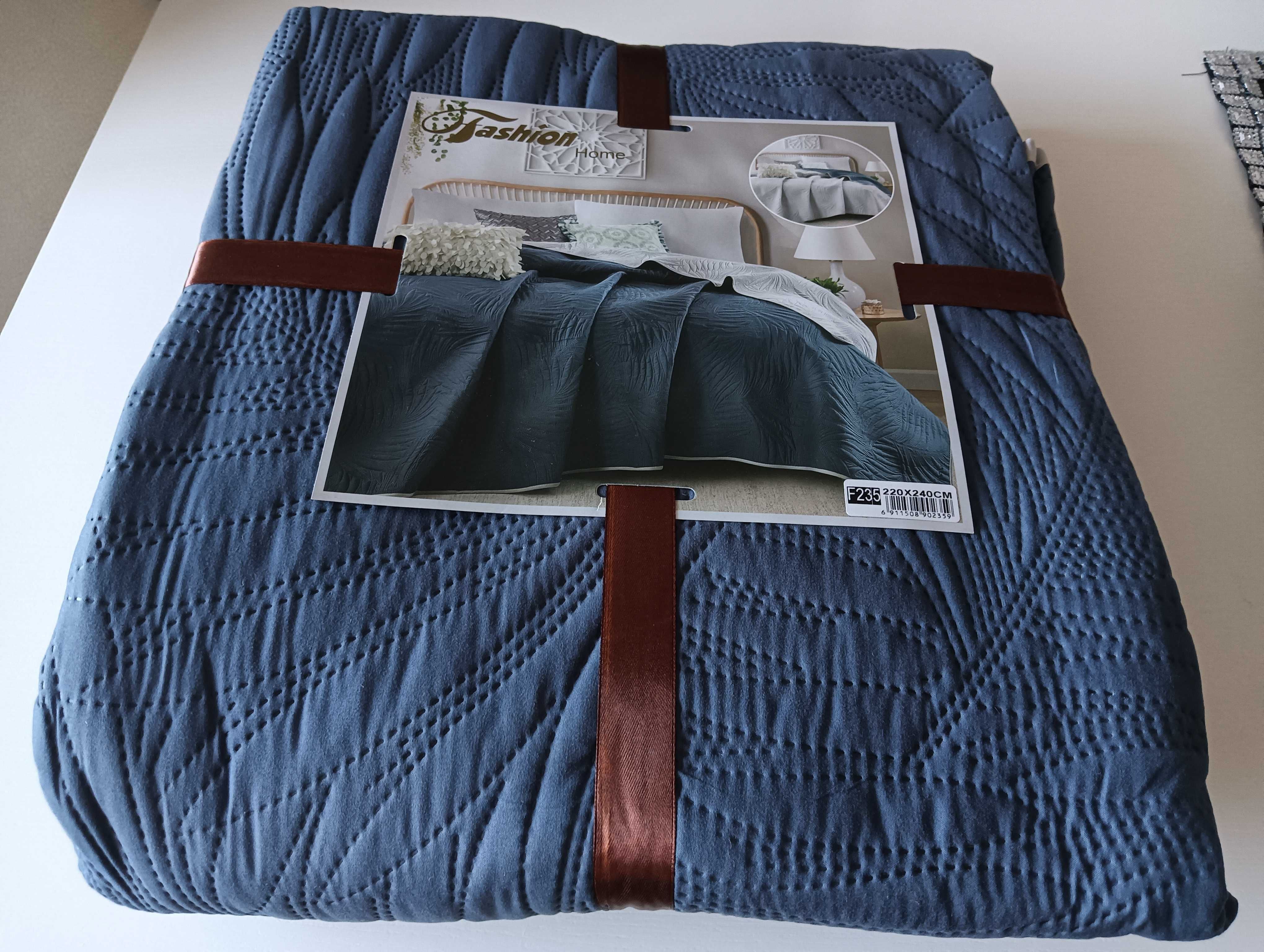 Narzuta 220 x 240cm dwustronna gruba koc kapa pokrowiec