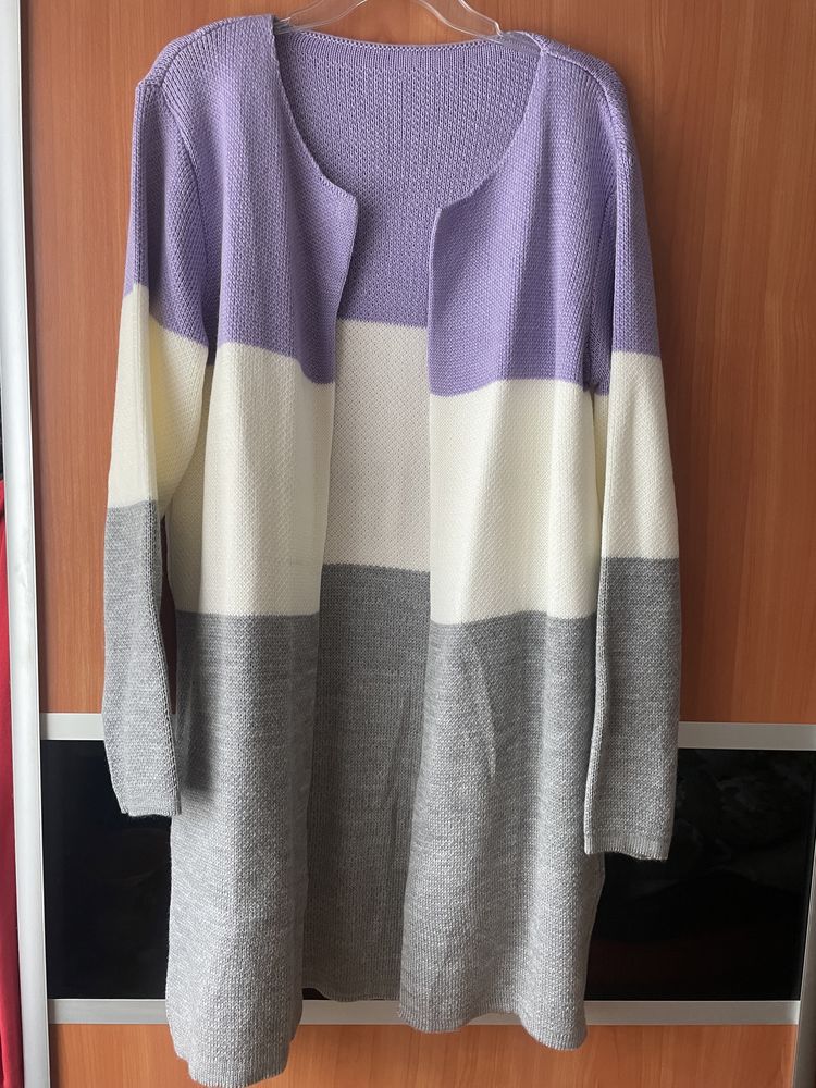 Swetr sweter pasy paski kardigan nowy uni S/M/L/XL 36/38/40/42