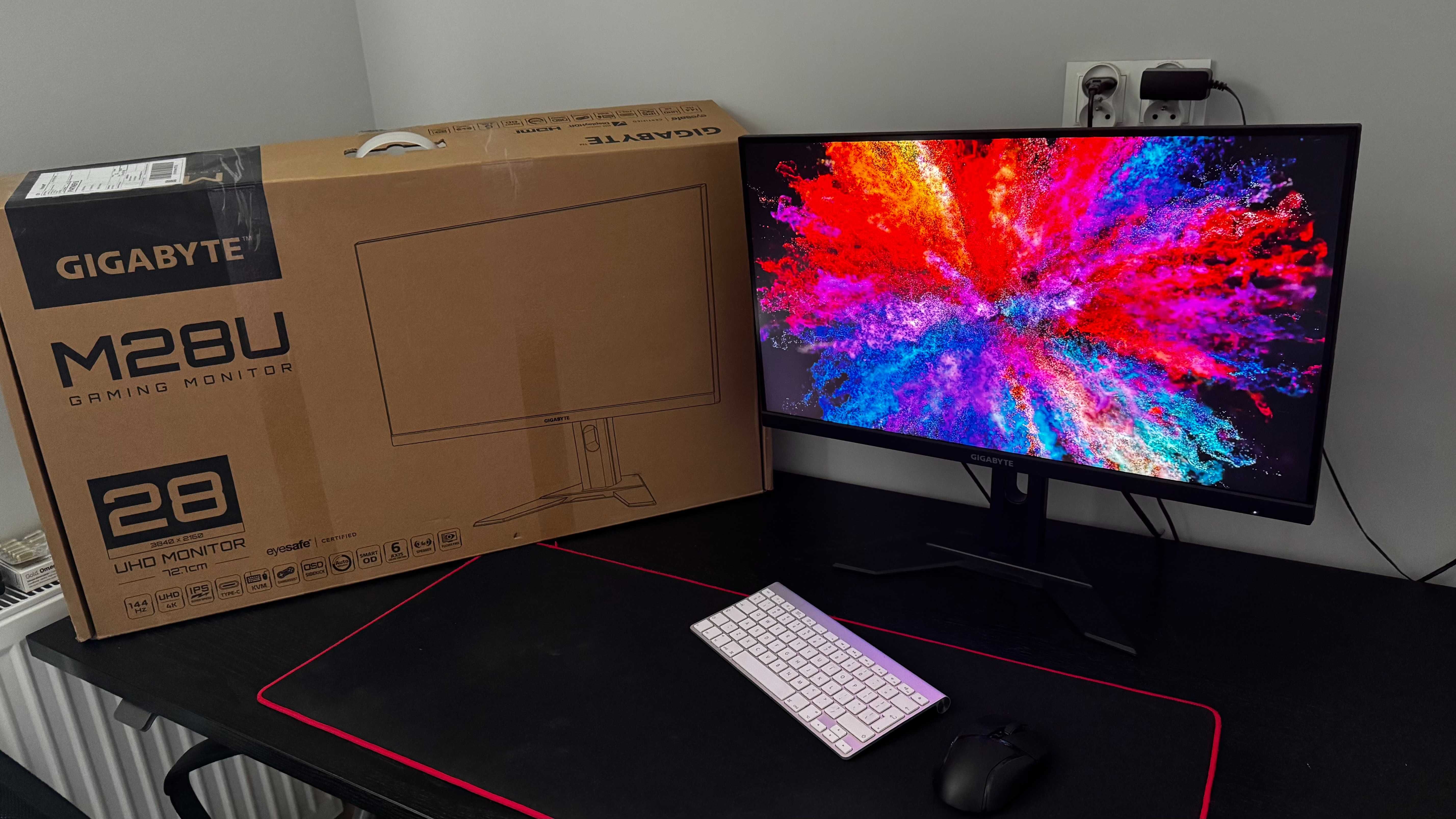 Monitor Gigabyte M28U – 4K 144Hz KVM, gwarancja do 02.2026