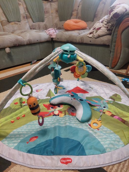 Розвиваючий килимок з дугою Tiny Love + подарунок