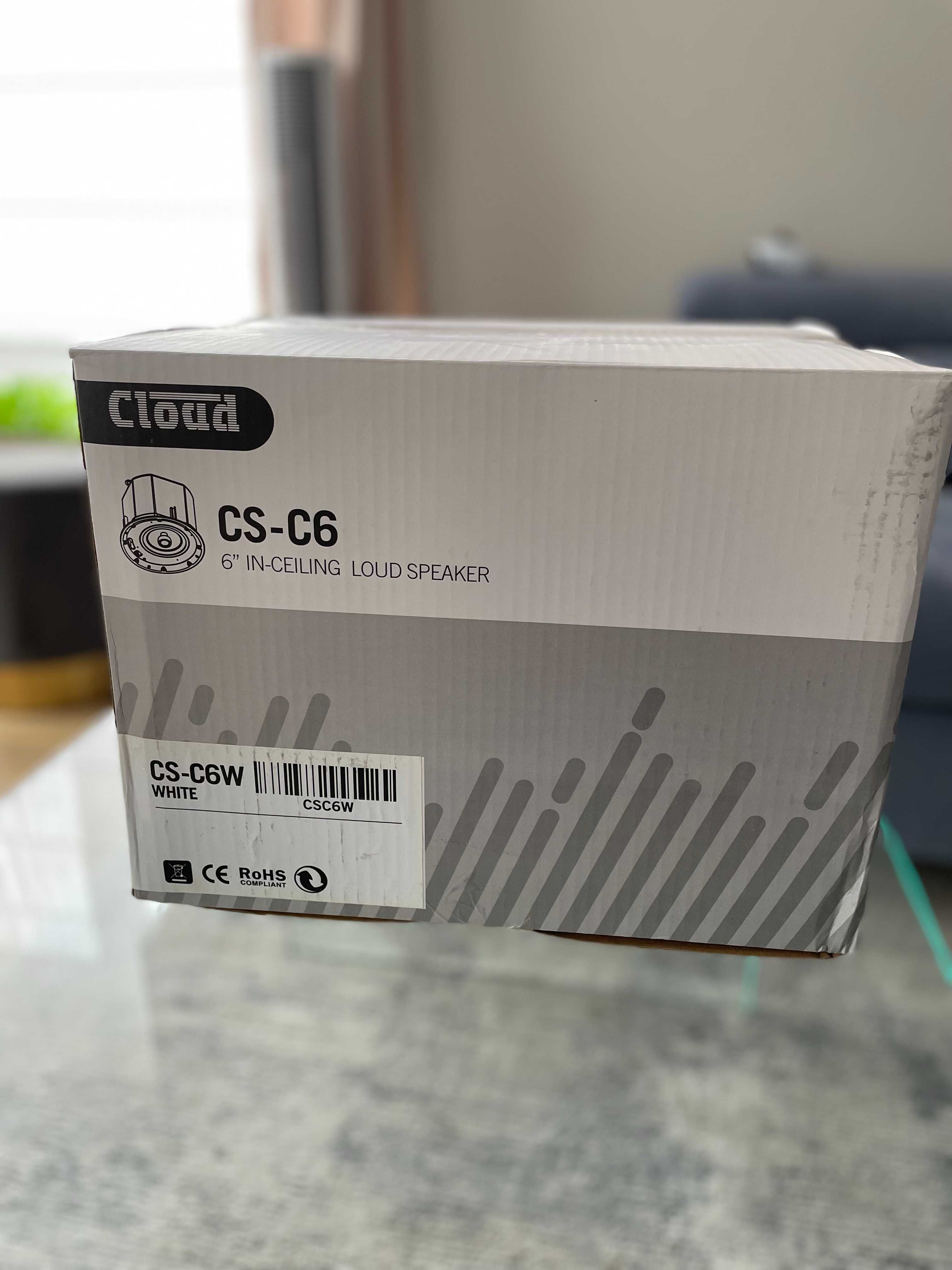 Głośniki sufitowe Cloud CS-C6 White – NOWE, oryginalnie zapakowane