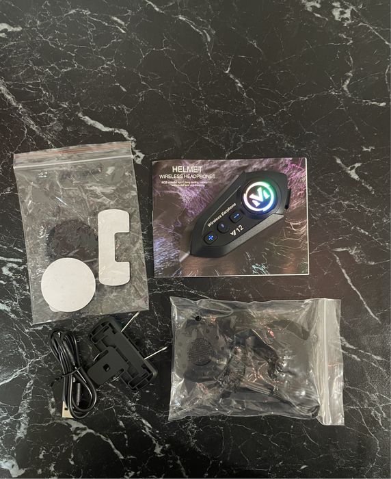 Мотогарнітура y12. Гарнітура на шолом. Мото навушники