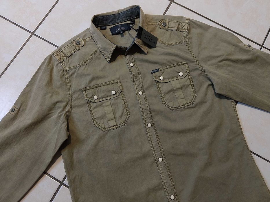 BUFFALO by D. Bitton USA - NOWA! z LOGO i Metkami Koszula Męska - M