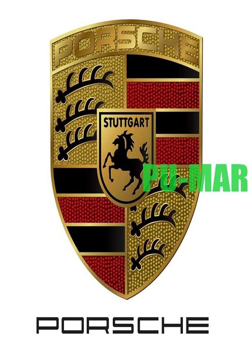 Opłatek na tort Urodziny Logo Porsche Znak Format A4