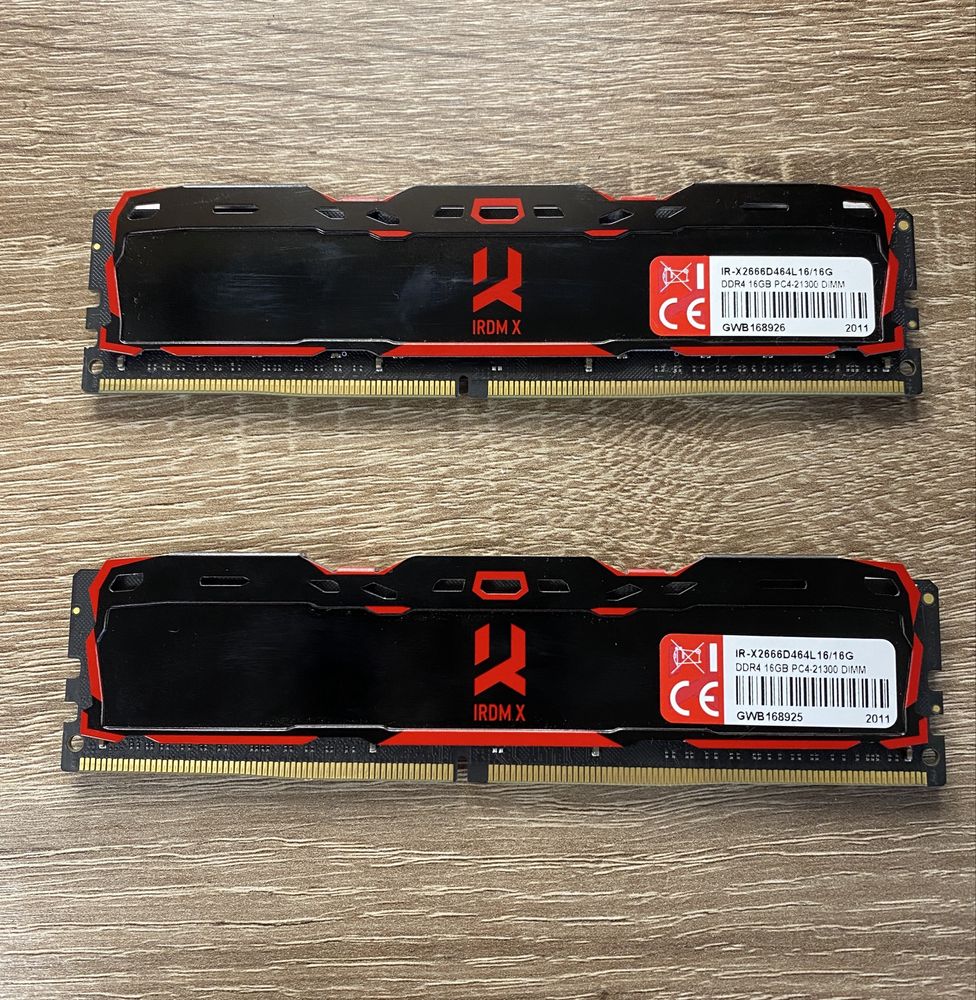 Goodram IRDM X 2x16 32 gb гигабайта 2666 mhz оперативная память