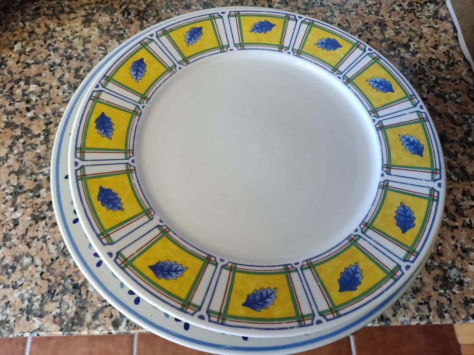 Conjunto 10 pratos ornamentação