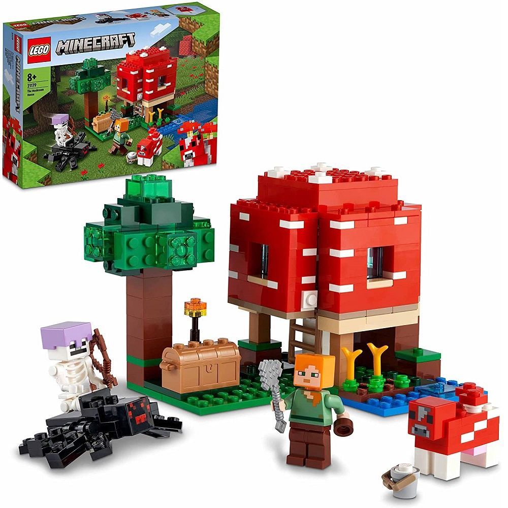 Nowe Klocki LEGO MINECRAFT 21179 dom w grzybie