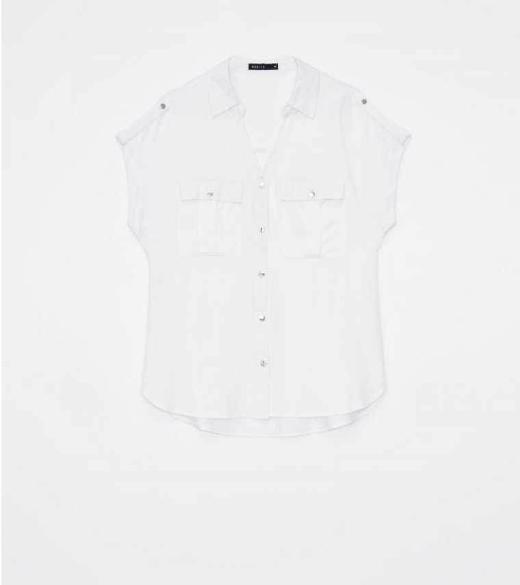 Нова сорочка Mohito більшомірний 34 розмір біла