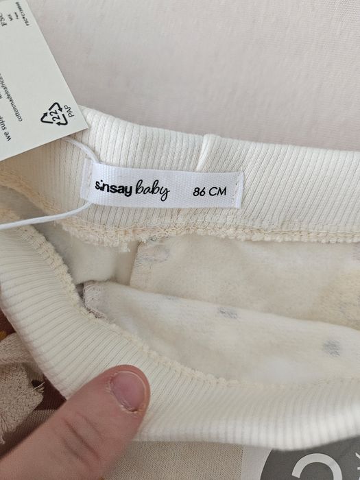 Nowe, z metkami spodnie Sinsay farma rozmiar 86 dwupak