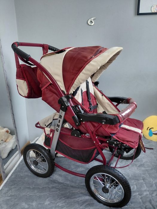 Oddam wózek 2w1 bordo