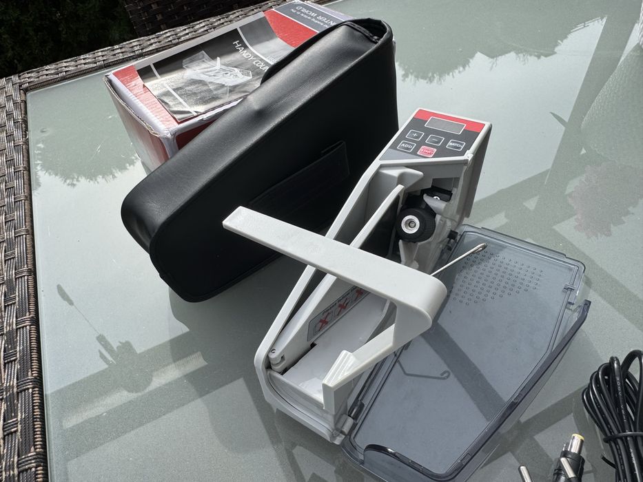 Liczarka do pieniędzy banknotów etui zasilacz