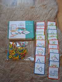 Gra edukacyjna drewniana zabawka puzzle układanka
