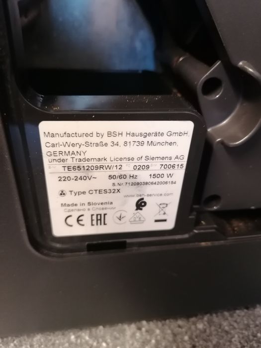 Ekspres do kawy Siemens model Eq6 plus
