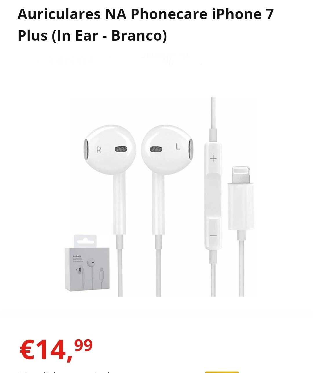 Auriculares iPhone 7 NOVO
