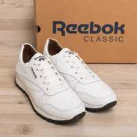 Неубиваемые кроссовки мужские кожаные reebok white pearl classic