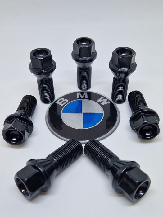 Колісний болт БМВ/Болт чорний BMW 12×1.5/14×1.25/14×1.5 під оригінал