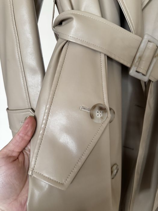 Шкіряний тренч Miss diamond