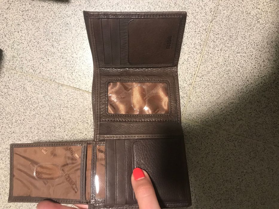 Carteira Fóssil em Pele