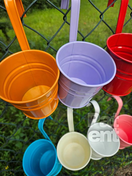 Doniczki kolorowe 10 sztuk na rośliny wiaty do ogrodu na balkon taras