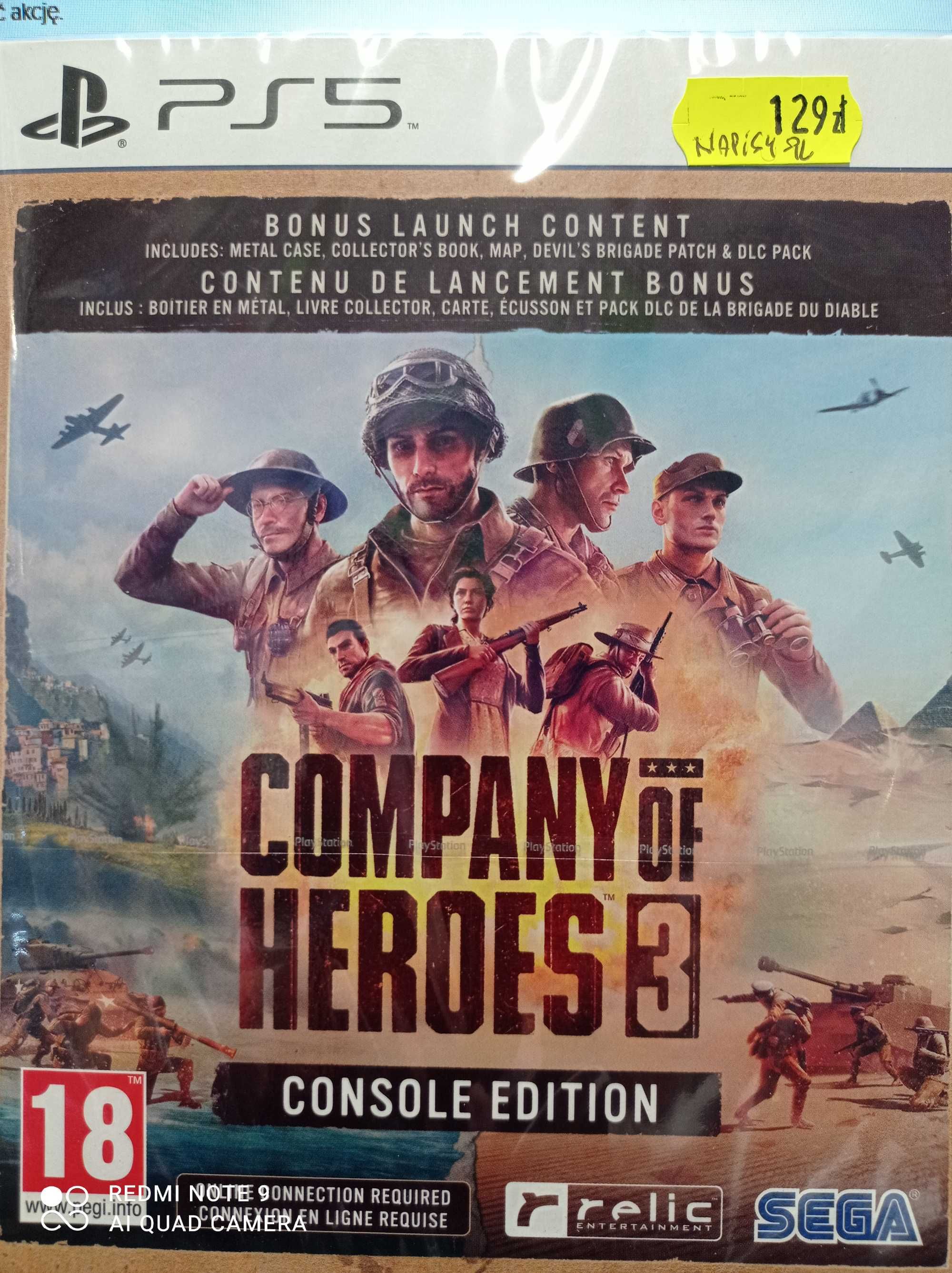 Company Of Heroes 3 napisy PL gra ps5 /zamiana również/