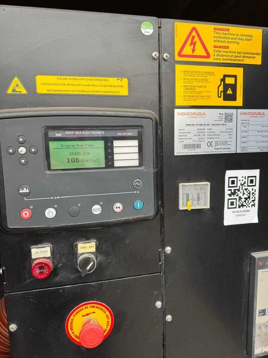 Agregat Prądotwórczy HIMOINSA HFW-500 - 2022 rok - 500kVA (nr. 284)