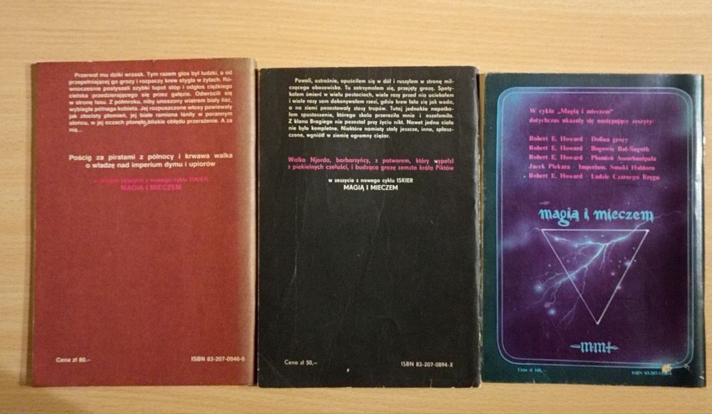 Fantasy 3 szt. zeszytów z lat 80tych