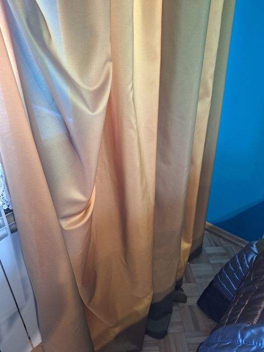 4 szt zasłony do salonu cieniowane eleganckie + lambrekin wys. 2.65