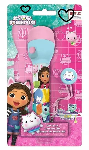 Duża LATARKA KOCI DOMEK GABI dla dzieci Gabby's Dollhouse