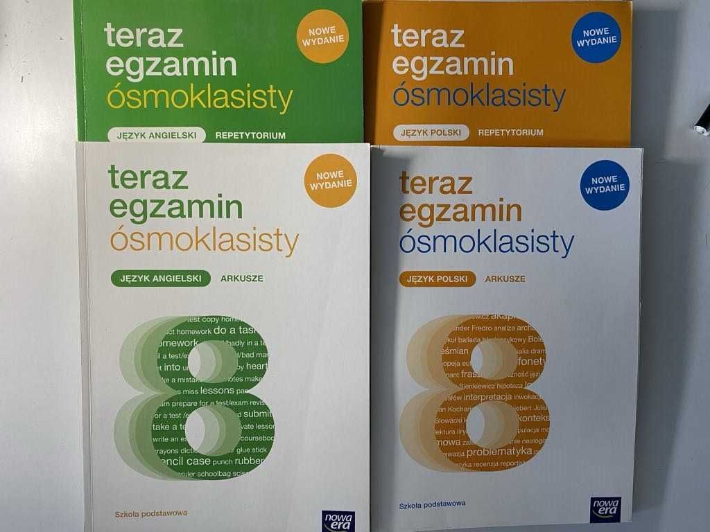 Teraz egzamin ósmoklasisty repetytorium + arkusze polski + angielski