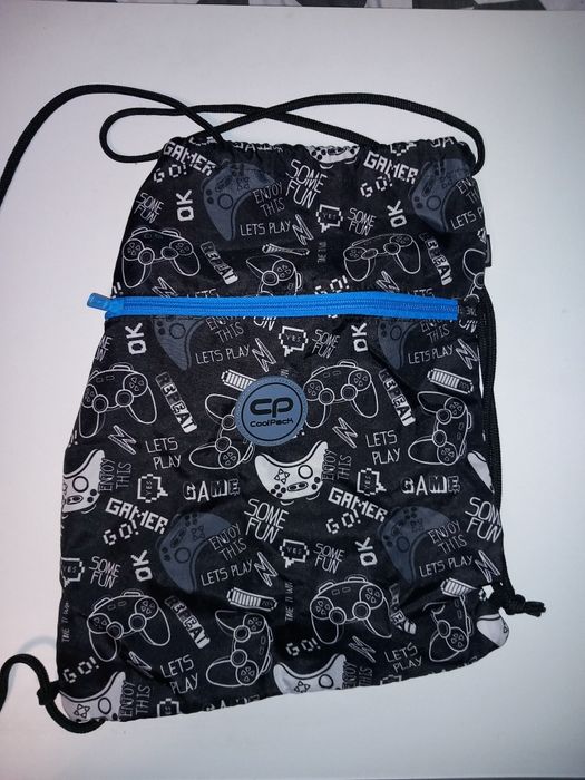 Worek na w-f z dwoma kieszonkami