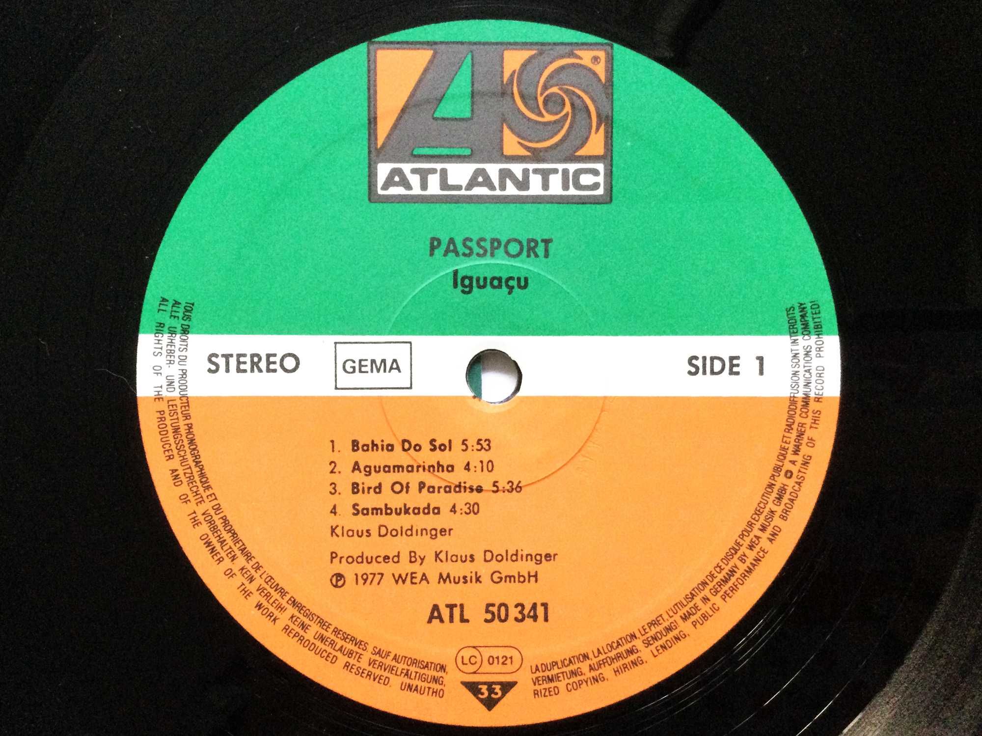 Passport - Iguaçu. disco vinil, jazz latino.