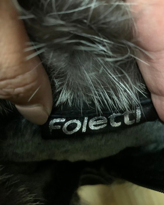 женские сапоги натуральная кожа мех замша Foletti