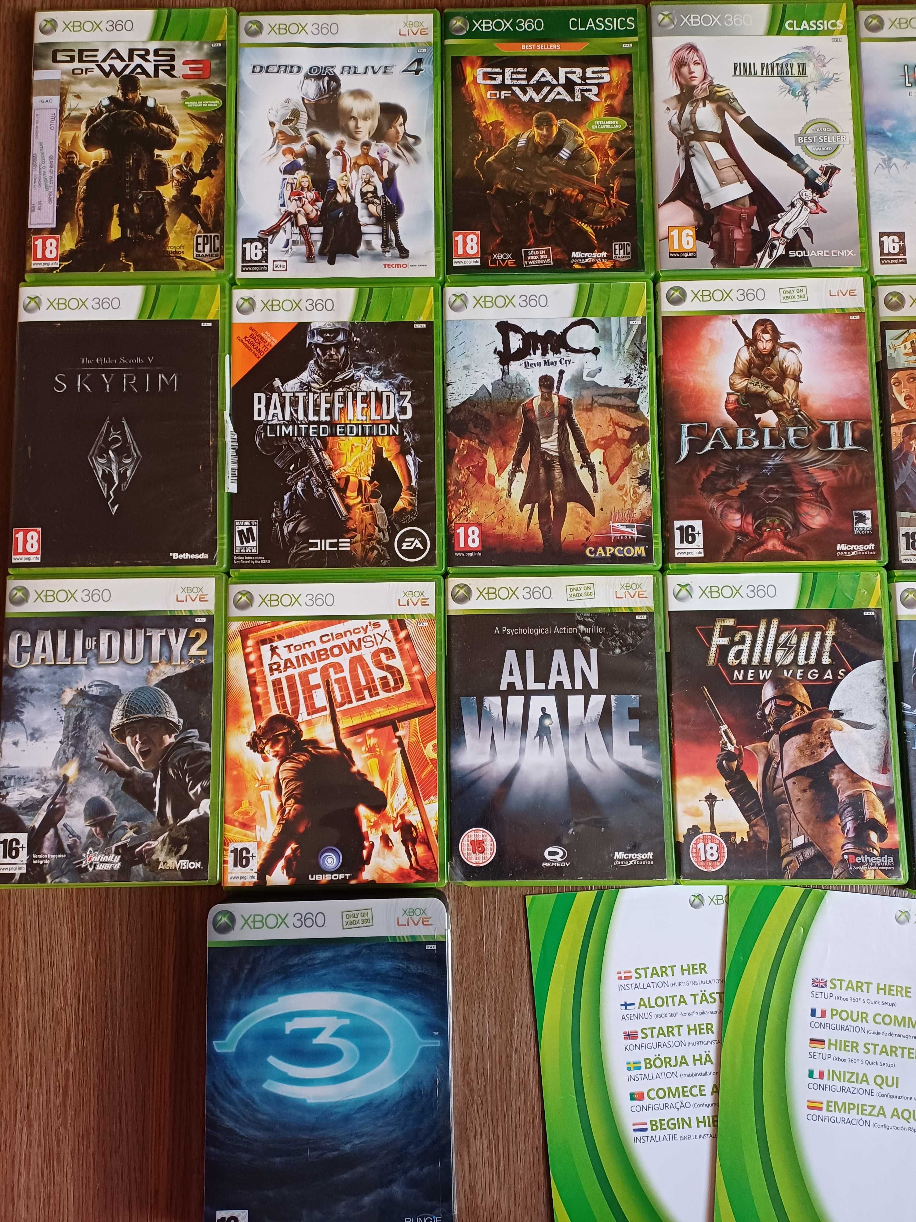 Xbox 360 Slim 250GB | Comando e Jogos Incluidos