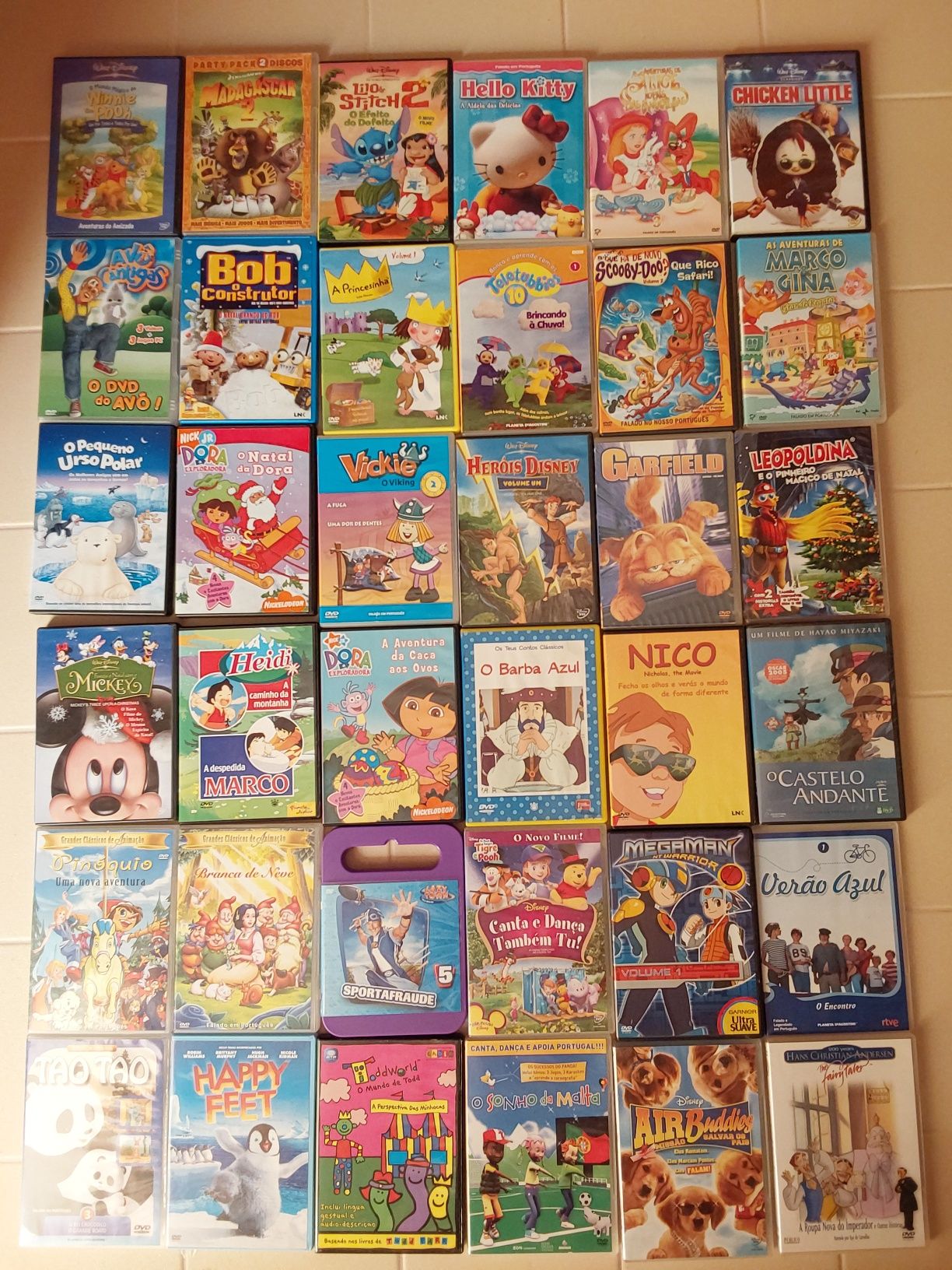 DVDs infantis diversos