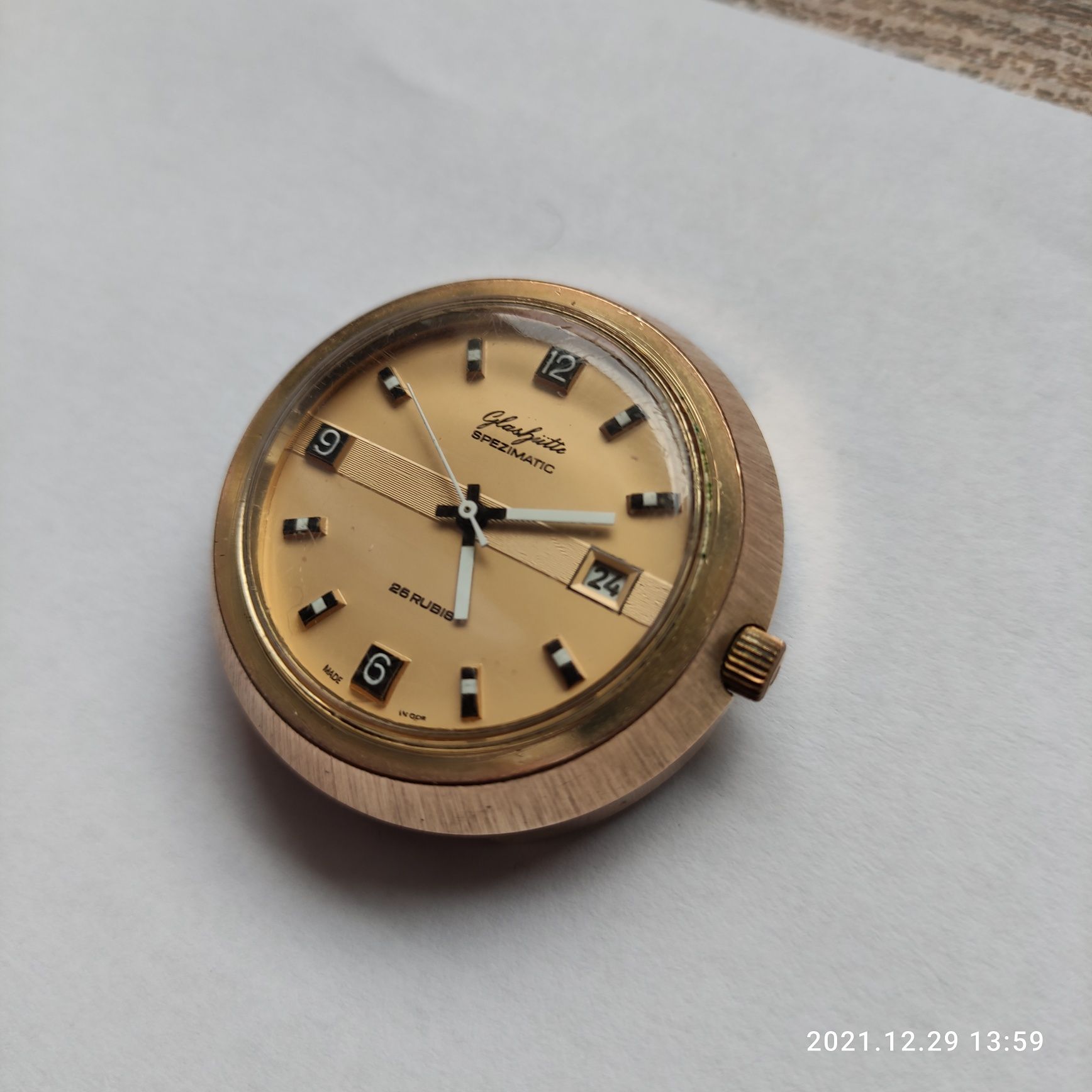 Zegarek Glashutte Spezimatic 26 Rubis